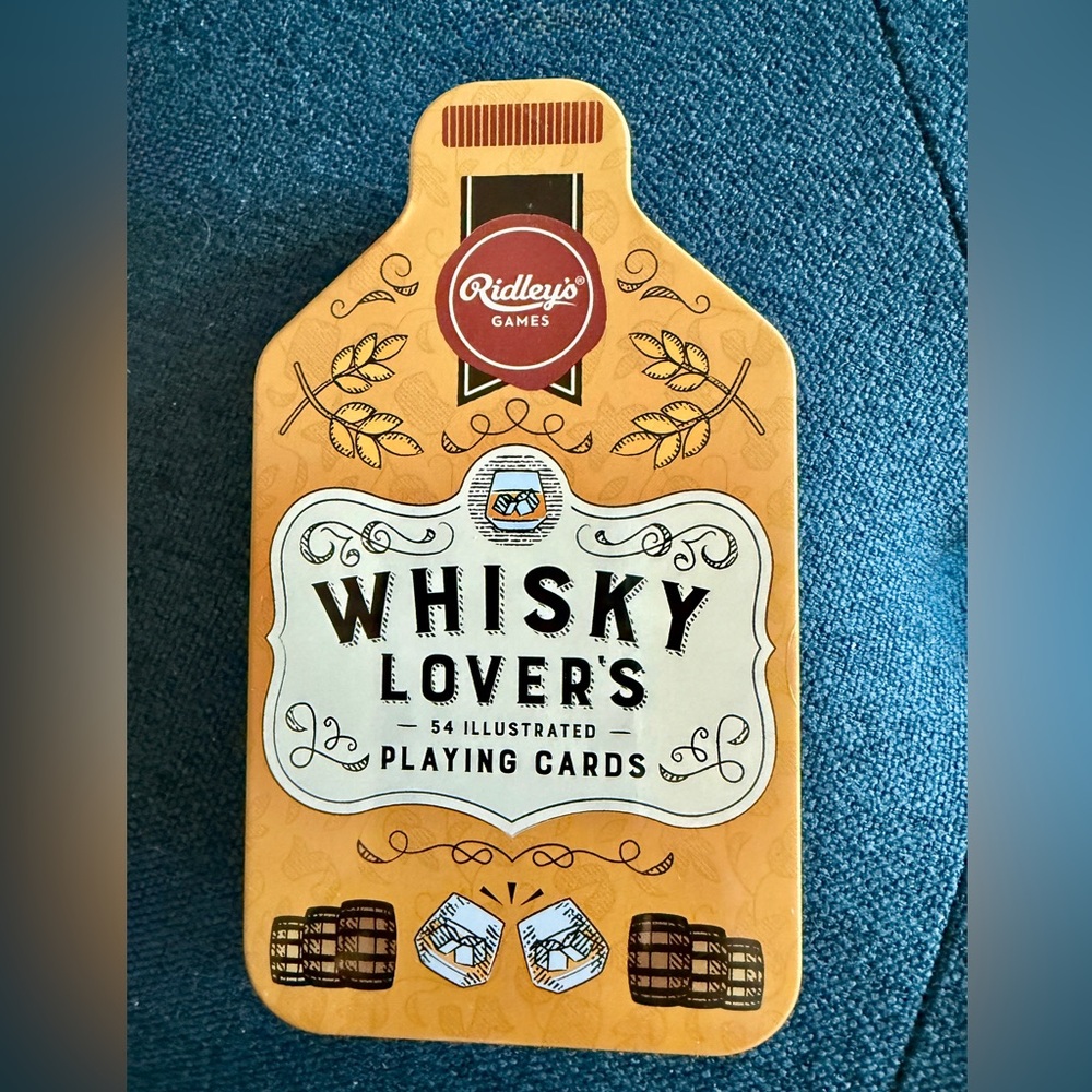 Ridley’s Games Whisky Lover’s playing cards NIB New